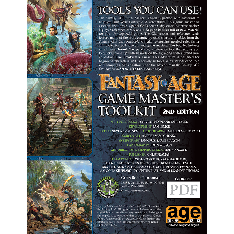 Fantasy AGE Game Master’s Toolkit (2nd Edition) (PDF) – Green