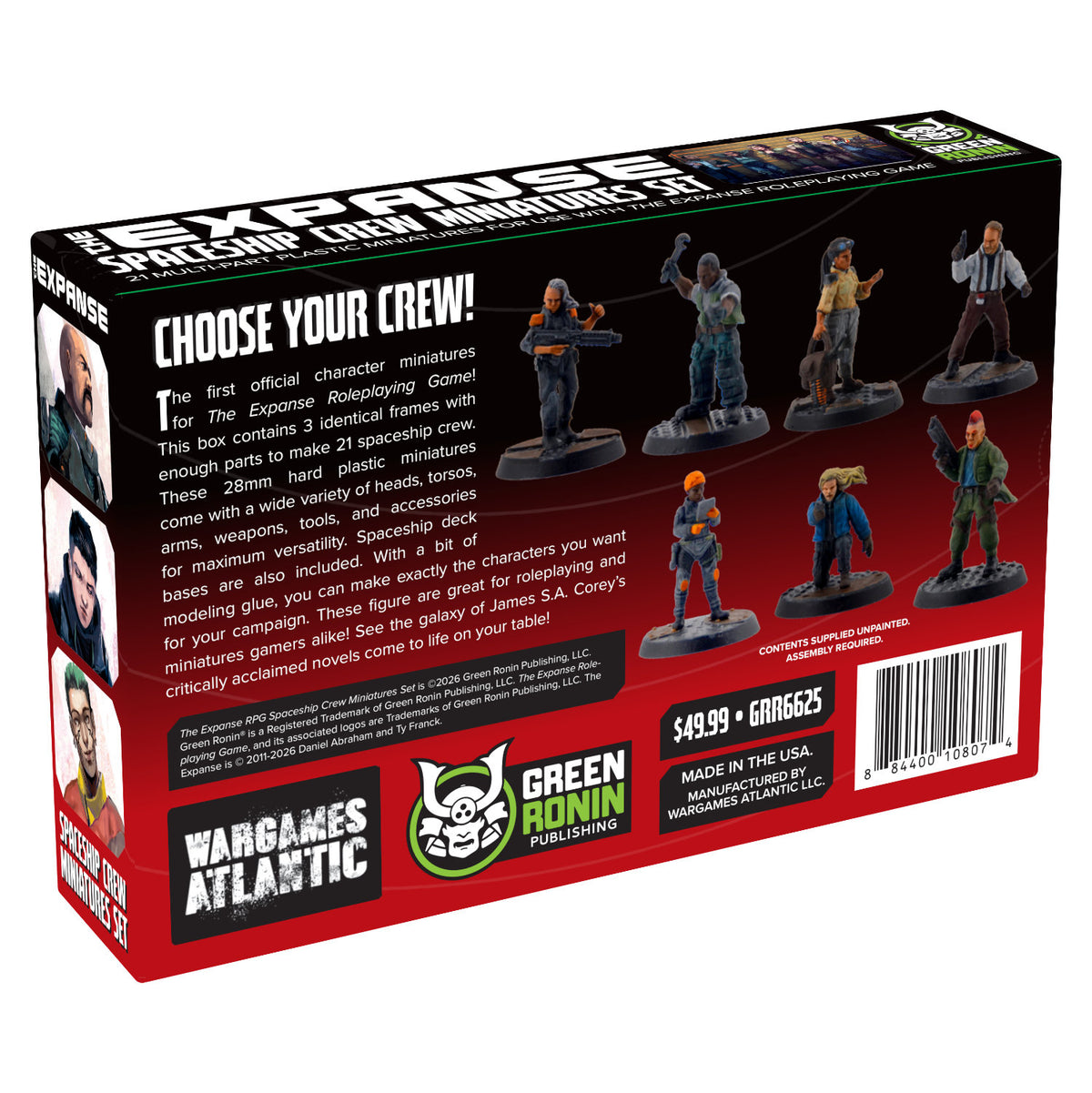 The Expanse Spaceship Crew Miniatures