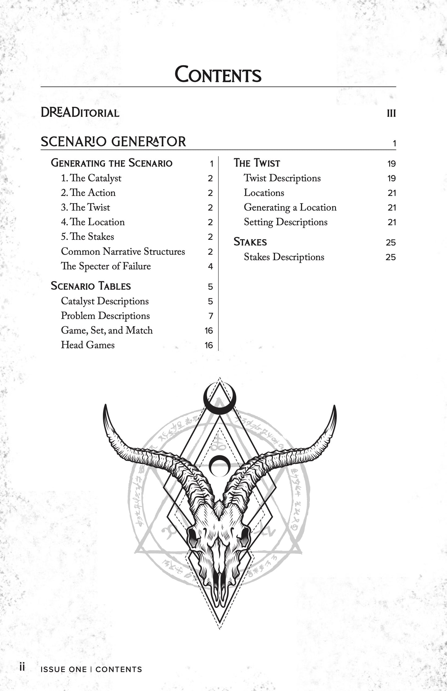 Cthulhu Awakens: Dreadcrawls One, Threatening Scenarios (PDF-format Zine)