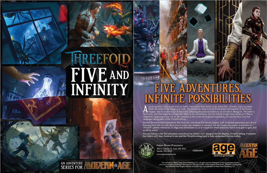 Five and Infinity: Threefold Adventure Series for Modern AGE (PDF)