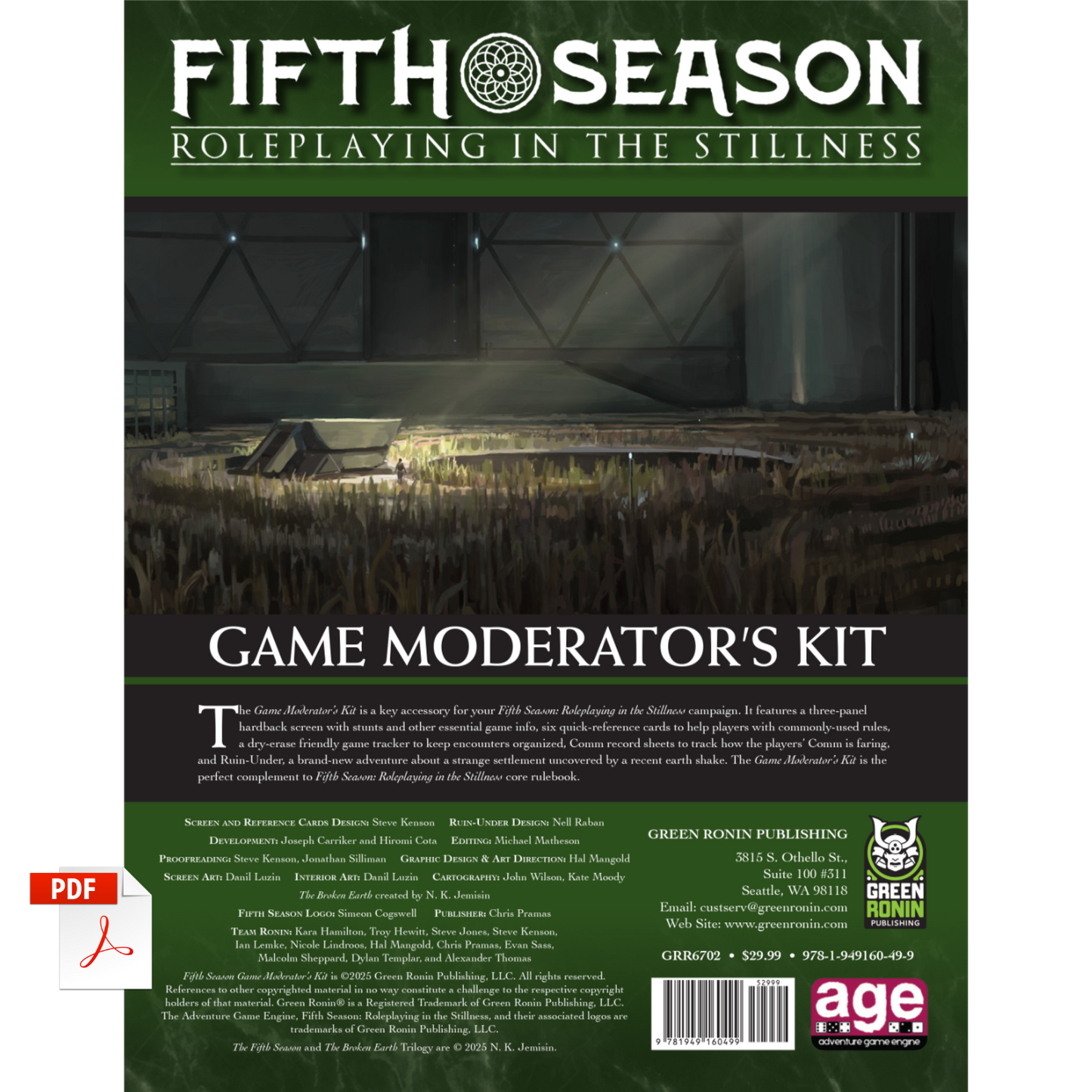 Fifth Season Roleplaying Game Moderator's Kit [Preorder]