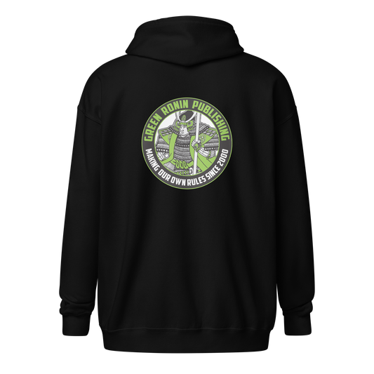 Green Ronin Logo (back placement) unisex heavy blend zip hoodie