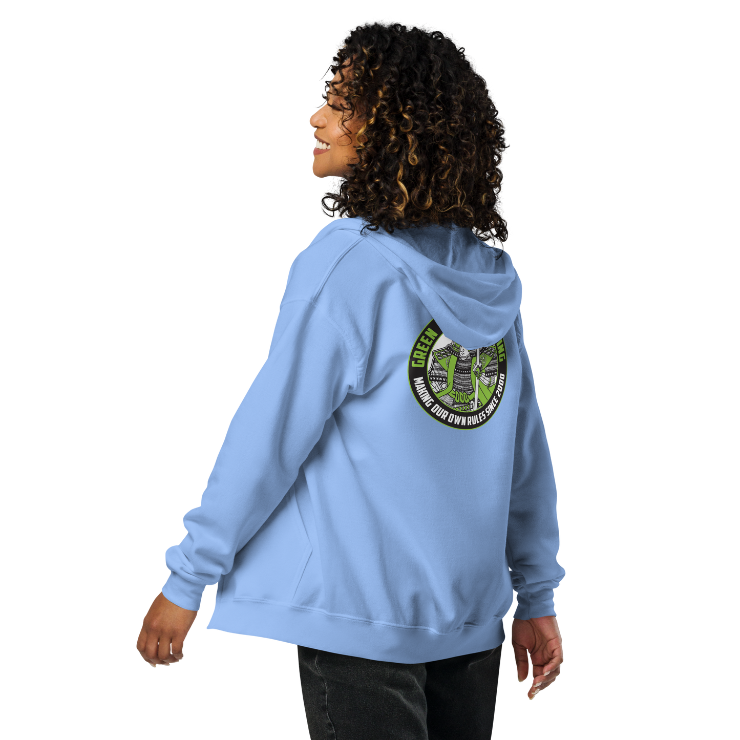 Green Ronin Logo (back placement) unisex heavy blend zip hoodie