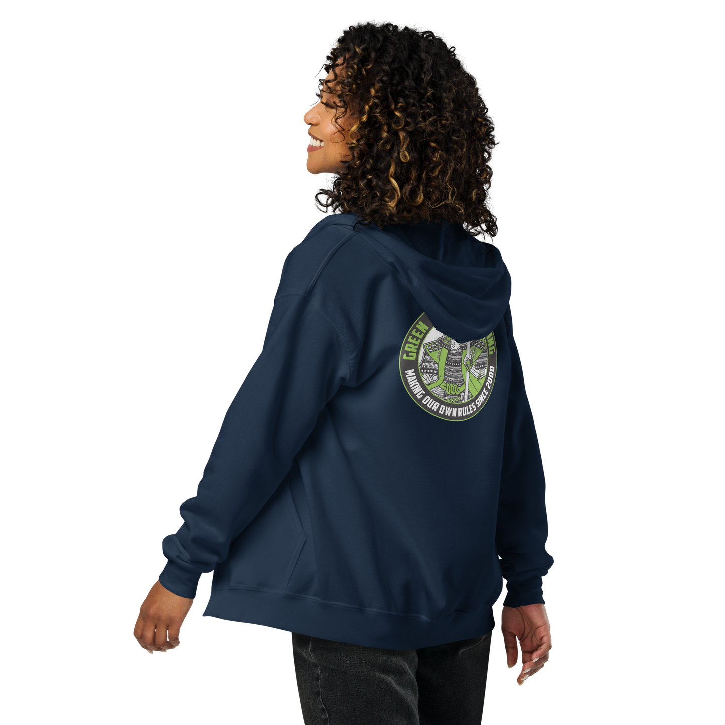 Green Ronin Logo (back placement) unisex heavy blend zip hoodie