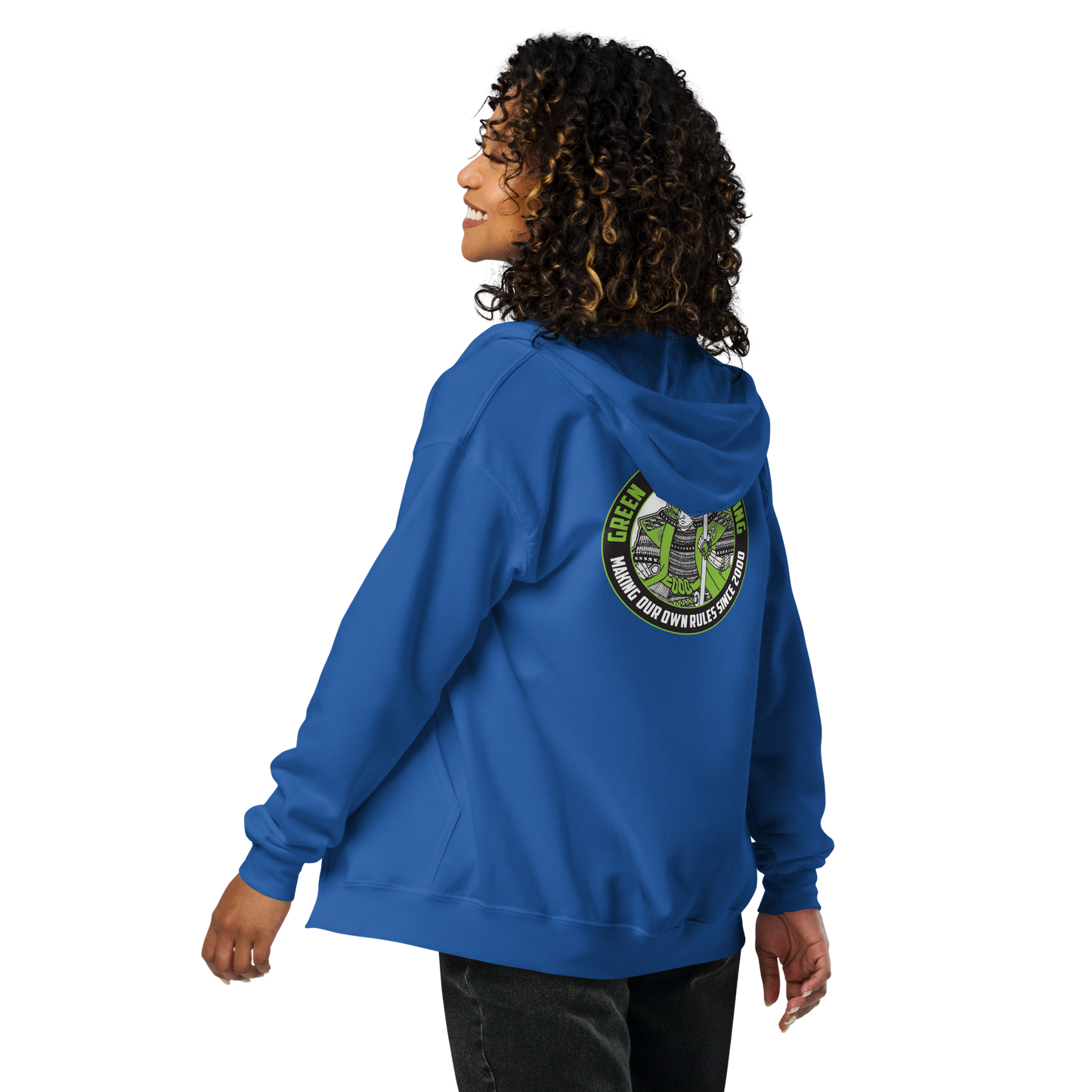 Green Ronin Logo (back placement) unisex heavy blend zip hoodie