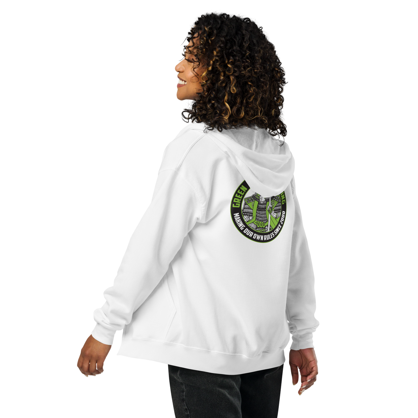 Green Ronin Logo (back placement) unisex heavy blend zip hoodie