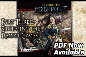 Return to Freeport, Part Three: Storming the Razor Caves (Pathfinder Adventure PDF)