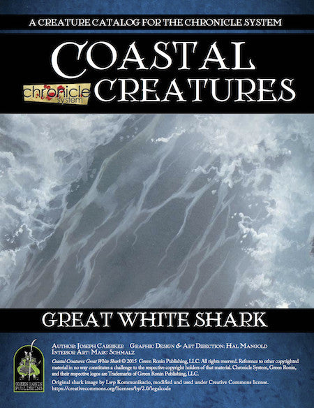 Coastal Creatures: Great White Shark (Chronicle System PDF)