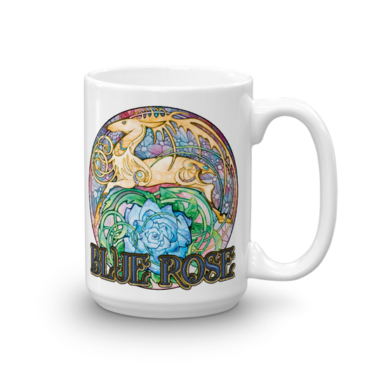 Blue Rose Hart Crest Mug