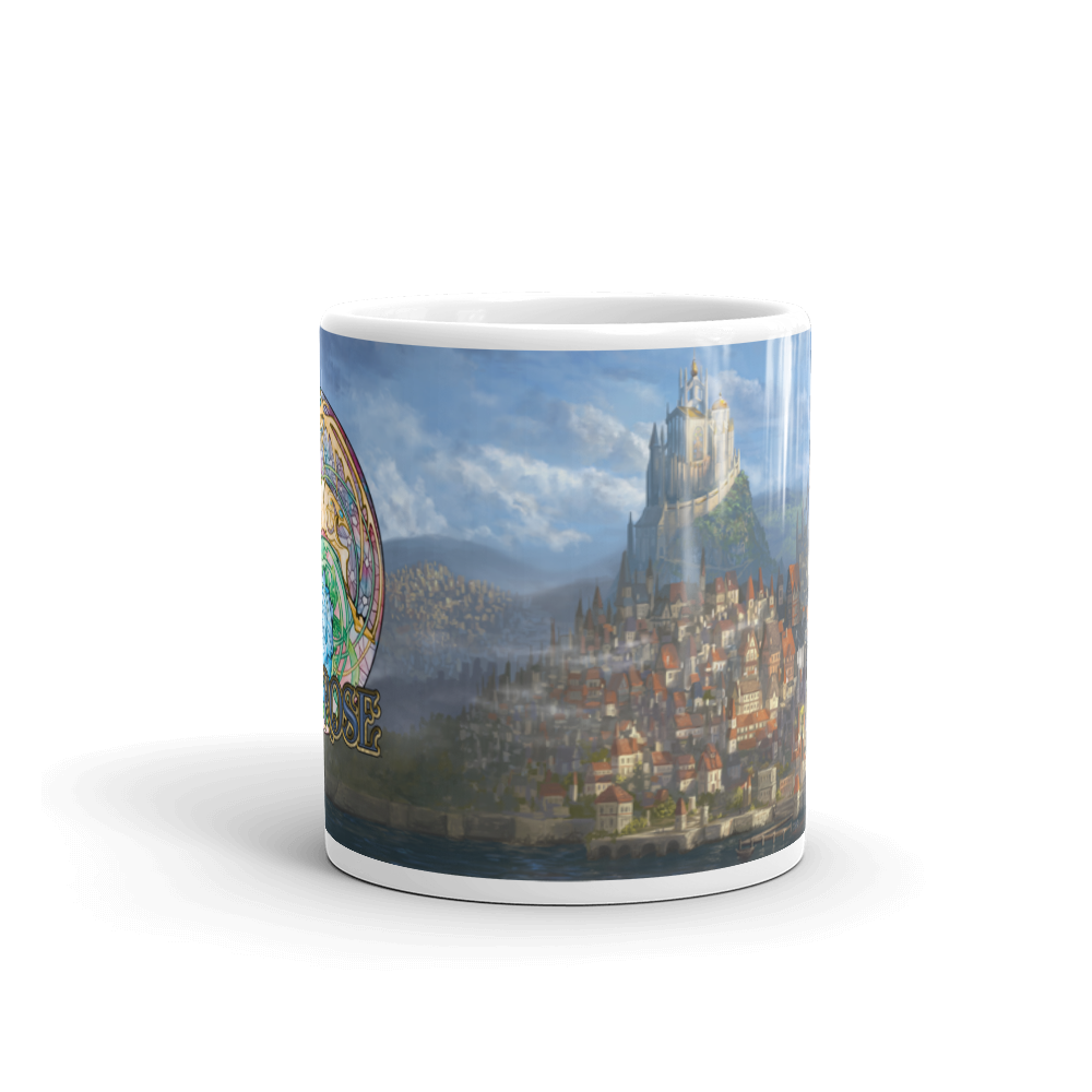 Blue Rose City of Aldis White glossy mug (11 oz. / 15 oz.)